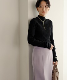 ADAM ET ROPE' | ランダムリブタートルネック(ニット/セーター)