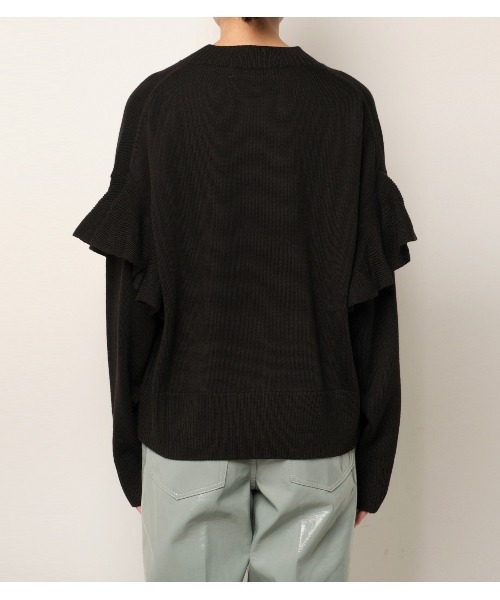 ニット/セーター LE CIEL BLEU  Frill Knit Top LE CIEL BLEU（ルシェルブルー）の「Frill Tape Knit Tops（ニット