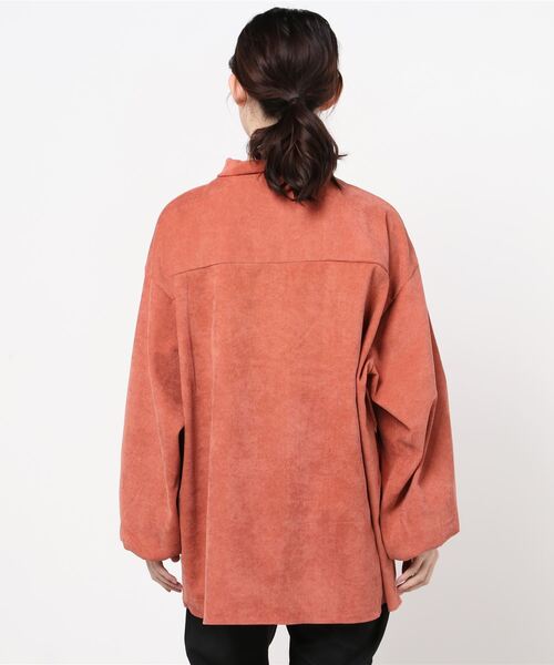 DING(ディング)の「DING/ コーデュロイオーバーシャツ(シャツ/ブラウス・レディース・オフホワイト/ベージュ/ダークオレンジ・FREE)」の17枚目の写真