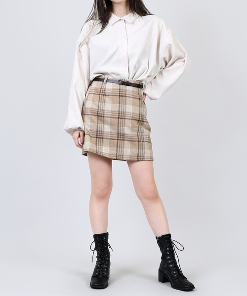 DING(ディング)の「DING/ コーデュロイオーバーシャツ(シャツ/ブラウス・レディース・オフホワイト/ベージュ/ダークオレンジ・FREE)」の9枚目の写真