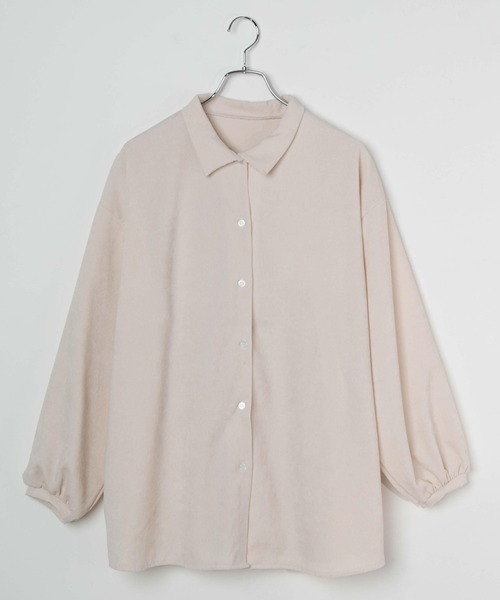 DING(ディング)の「DING/ コーデュロイオーバーシャツ(シャツ/ブラウス・レディース・オフホワイト/ベージュ/ダークオレンジ・FREE)」の15枚目の写真