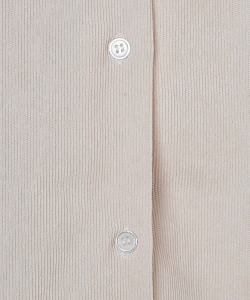 DING(ディング)の「DING/ コーデュロイオーバーシャツ(シャツ/ブラウス・レディース・オフホワイト/ベージュ/ダークオレンジ・FREE)」の12枚目の写真