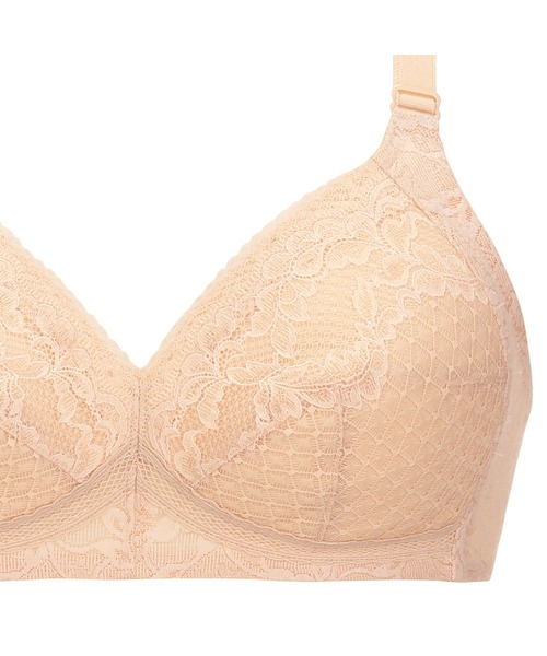 Triumph(トリンプ)の「ボディコンシェルジェ517 ノンワイヤーブラジャー【B,C,Dカップ】TR517 P(ブラジャー・レディース・ベージュ/ブラウン・C70/C90/B95/D80/D75/D90/C75/B90/B75/B80/C85/C80/D70/D85/B85/D95/C95/B70)」の8枚目の写真