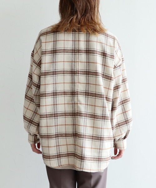 reca（レカ）の「シャギーチェックCPOシャツ（その他アウター・レディース・アイボリー/その他・M）」の16枚目の写真