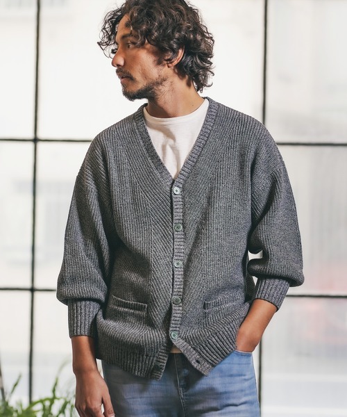 CAMBIO（カンビオ）の「mcg2782-Middle Gauge Cotton Loose Cardigan