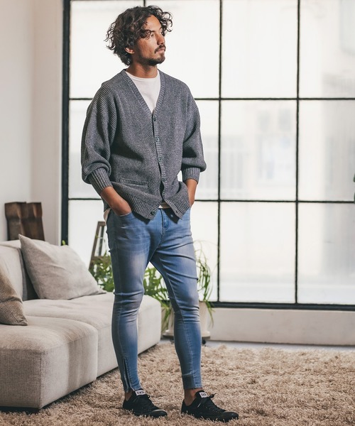 CAMBIO（カンビオ）の「mcg2782-Middle Gauge Cotton Loose Cardigan