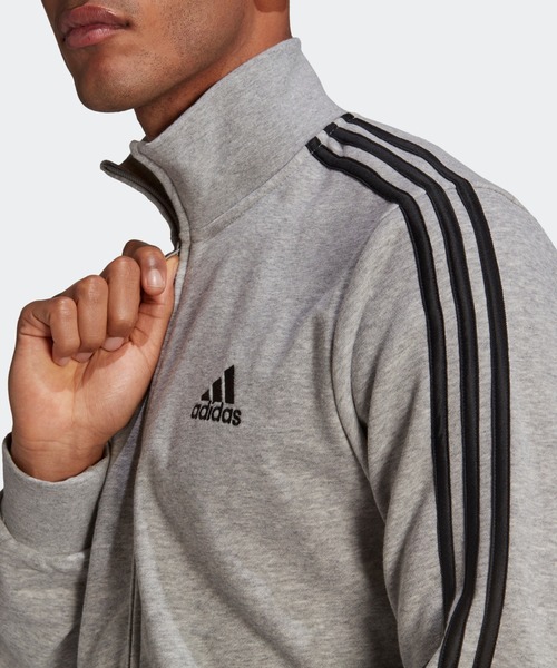 adidas カジュアルスーツ　ストライプ　グレー グレーシャドーストライプスーツ