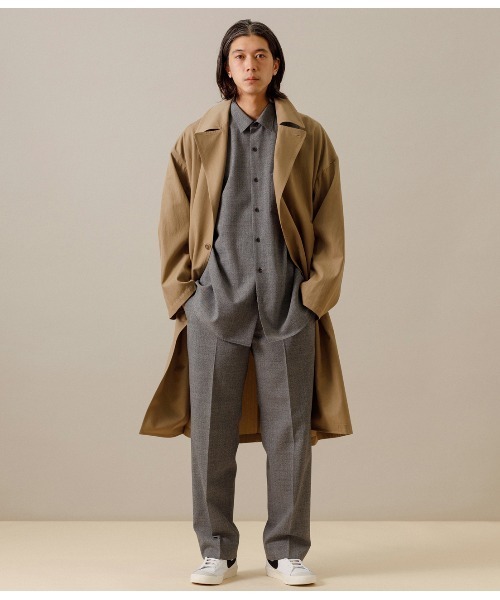 ADAM ET ROPE'（アダムエロペ）の「ウール ストレート スラックス（スラックス・メンズ・グレー/ベージュ・S/M/L）」の5枚目の写真