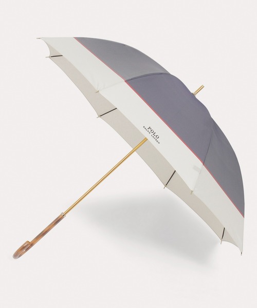 POLO RALPH LAUREN(ポロ ラルフ ローレン)の「長傘 雨傘 "バイカラー ロゴ刺繍"(長傘・レディース・レッド/ネイビー/ベージュ/ラベンダー/オフホワイト/サックスブルー/ワインレッド/ダークブルー・FREE)」の6枚目の写真