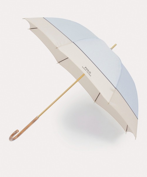 POLO RALPH LAUREN(ポロ ラルフ ローレン)の「長傘 雨傘 "バイカラー ロゴ刺繍"(長傘・レディース・レッド/ネイビー/ベージュ/ラベンダー/オフホワイト/サックスブルー/ワインレッド/ダークブルー・FREE)」の5枚目の写真