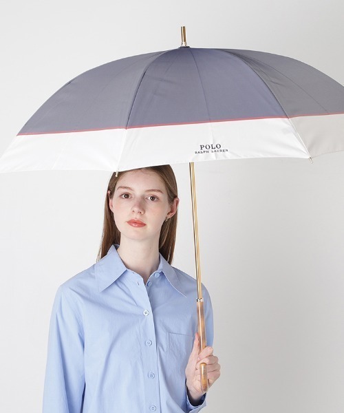 長傘 雨傘 'バイカラー ロゴ刺繍'（長傘）｜POLO RALPH LAUREN（ポロ