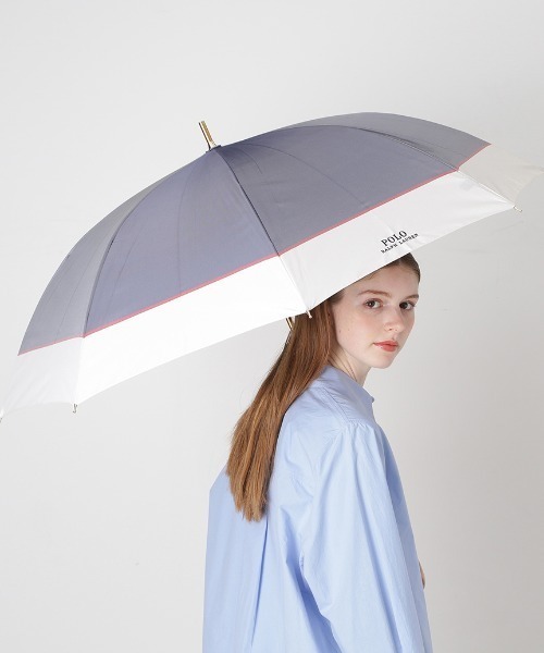 POLO RALPH LAUREN(ポロ ラルフ ローレン)の「長傘 雨傘 "バイカラー ロゴ刺繍"(長傘・レディース・レッド/ネイビー/ベージュ/ラベンダー/オフホワイト/サックスブルー/ワインレッド/ダークブルー・FREE)」の13枚目の写真