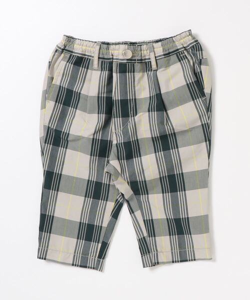 quoti use fith（クゥオティ　ユース　フィス）の「T/Cチェック タック ロングパンツ（その他パンツ・キッズ・グリーン/ブラウン・100/130/90/80/110/120）」の11枚目の写真