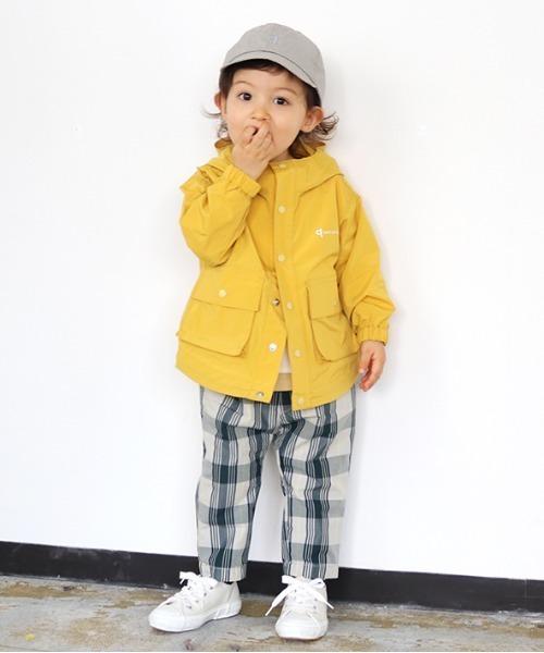 quoti use fith（クゥオティ　ユース　フィス）の「T/Cチェック タック ロングパンツ（その他パンツ・キッズ・グリーン/ブラウン・100/130/90/80/110/120）」の9枚目の写真