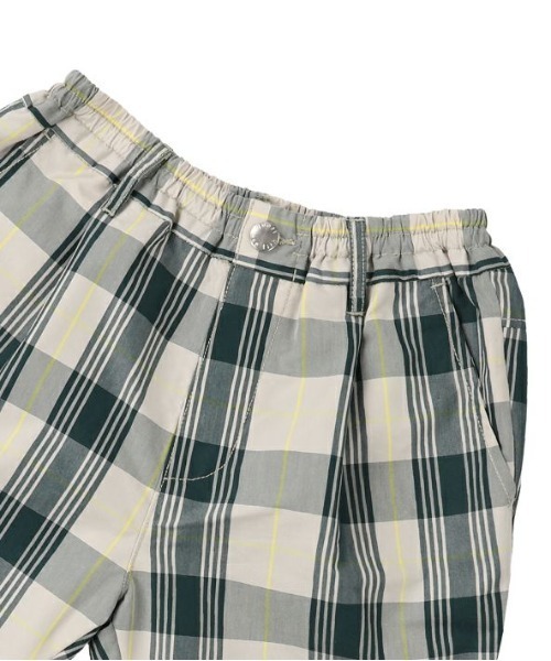 quoti use fith（クゥオティ　ユース　フィス）の「T/Cチェック タック ロングパンツ（その他パンツ・キッズ・グリーン/ブラウン・100/130/90/80/110/120）」の15枚目の写真