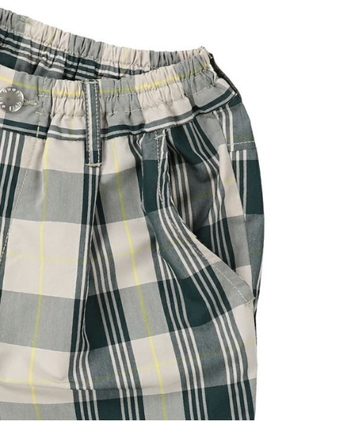 quoti use fith（クゥオティ　ユース　フィス）の「T/Cチェック タック ロングパンツ（その他パンツ・キッズ・グリーン/ブラウン・100/130/90/80/110/120）」の14枚目の写真