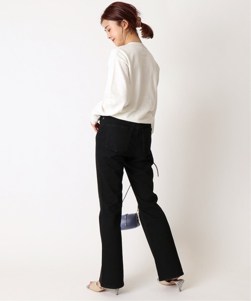 U by SPICK&SPAN（ユーバイスピックアンドスパン）の「Vネックカーディガンプルオーバー◆（カーディガン/ボレロ・レディース・ホワイト/イエロー・FREE）」の5枚目の写真