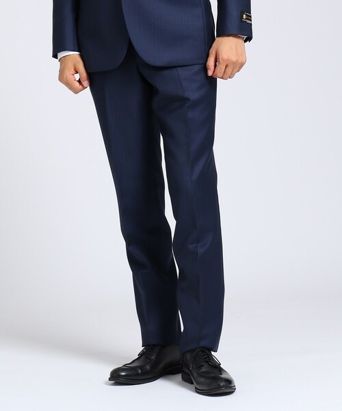 Keori スーツパンツ Takeo Kikuchi タケオキクチ のファッション Takeo By Fabric スーツパンツ シャドーオルタネイトストライプパンツ Miyuki セール Fabric Sサイズ