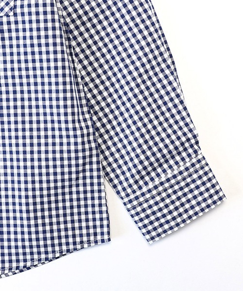 COMME CA ISM(コムサイズム)の「ギンガムチェック シャツ(シャツ/ブラウス・キッズ・ネイビー・110cm/120cm/130cm)」の7枚目の写真