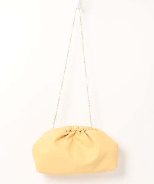 FIORELLI（フィオレッリ）の「【FIORELLI/フィオレッリ】ギャザークラッチバッグ（トートバッグ・レディース・イエロー/オレンジ・FREE）」の4枚目の写真