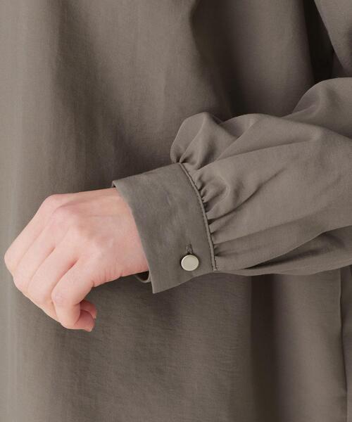 pink adobe(ピンクアドベ)の「◆【M-3L】タックスリーブ ブラウス(シャツ/ブラウス・レディース・チャコールグレー/カーキ/アイボリー/ライトパープル/ホワイト系5・44/38/42/40)」の12枚目の写真