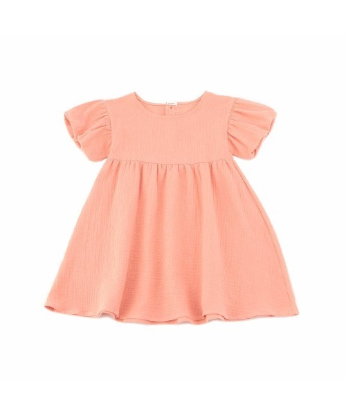 StompStamp（ストンプスタンプ）の「KIDSダブルガーゼワンピース【AJUGA.original】（ワンピース・キッズ・サックスブルー/ピンク・80ｃｍ/90cm/110cm/100cm/120cm/130cm）」の9枚目の写真