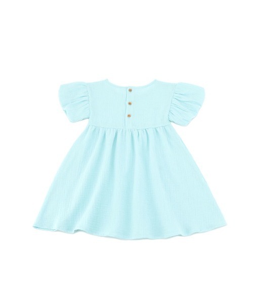 StompStamp（ストンプスタンプ）の「KIDSダブルガーゼワンピース【AJUGA.original】（ワンピース・キッズ・サックスブルー/ピンク・80ｃｍ/90cm/110cm/100cm/120cm/130cm）」の13枚目の写真