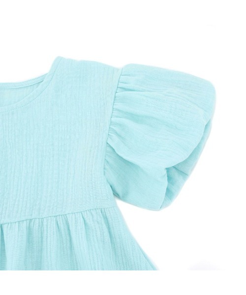 StompStamp（ストンプスタンプ）の「KIDSダブルガーゼワンピース【AJUGA.original】（ワンピース・キッズ・サックスブルー/ピンク・80ｃｍ/90cm/110cm/100cm/120cm/130cm）」の14枚目の写真