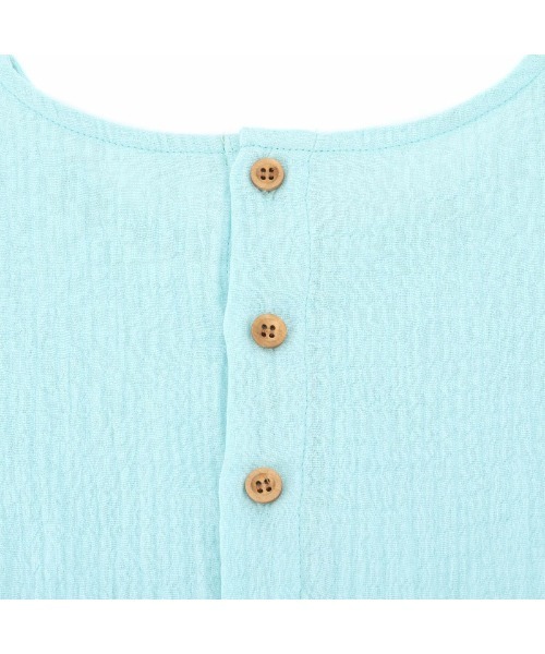 StompStamp（ストンプスタンプ）の「KIDSダブルガーゼワンピース【AJUGA.original】（ワンピース・キッズ・サックスブルー/ピンク・80ｃｍ/90cm/110cm/100cm/120cm/130cm）」の15枚目の写真