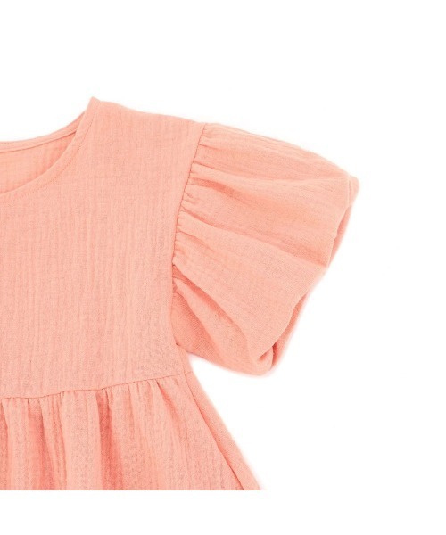 StompStamp（ストンプスタンプ）の「KIDSダブルガーゼワンピース【AJUGA.original】（ワンピース・キッズ・サックスブルー/ピンク・80ｃｍ/90cm/110cm/100cm/120cm/130cm）」の11枚目の写真