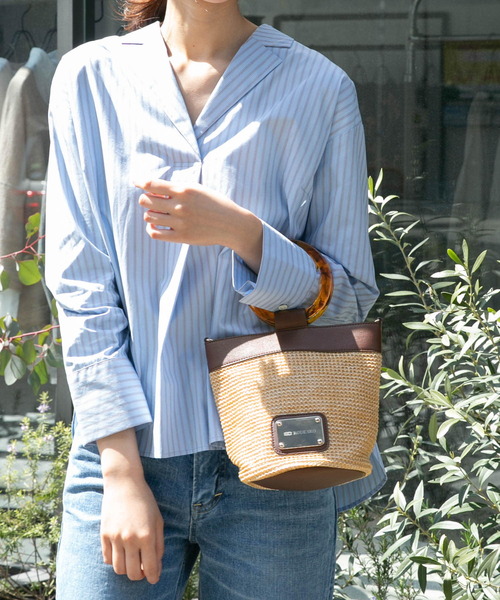 RODE SKO（ロデスコ）の「MIES 異素材バケツバッグ∴（ハンドバッグ・レディース・ブラック・ONE）」の21枚目の写真