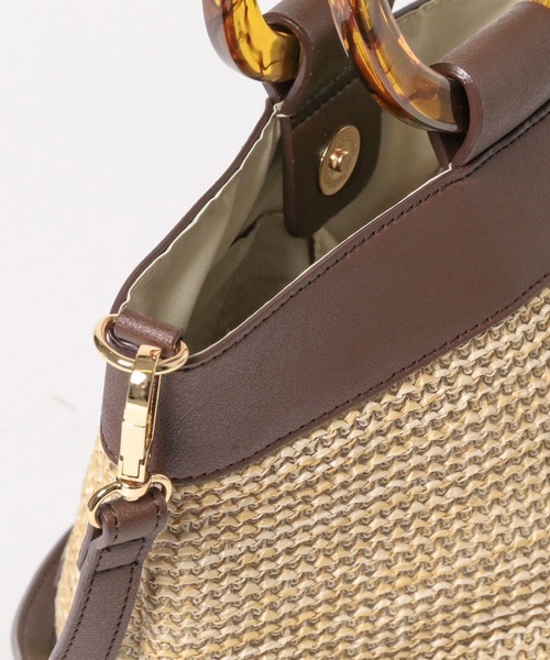 RODE SKO（ロデスコ）の「MIES 異素材バケツバッグ∴（ハンドバッグ・レディース・ブラック・ONE）」の9枚目の写真