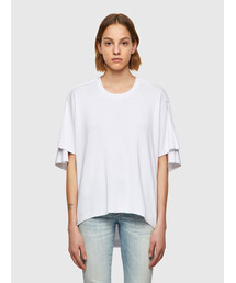 DIESEL | レディース ニット 半袖 クルーネック ルーズフィット(ニット/セーター)