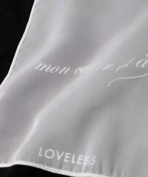 LOVELESS（ラブレス）の「シアー メッセージ T（Tシャツ/カットソー・レディース・オフホワイト/ブラック・36/34/38）」の8枚目の写真