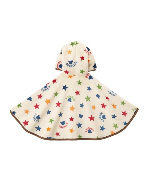 DOUBLE_B(ダブルビー)の「フリースマント(ポンチョ・キッズ・アイボリー・フリー(70-90cm))」の2枚目の写真