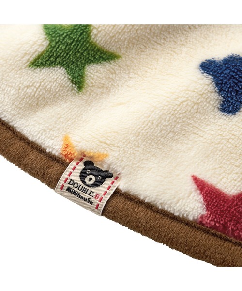 DOUBLE_B(ダブルビー)の「フリースマント(ポンチョ・キッズ・アイボリー・フリー(70-90cm))」の3枚目の写真