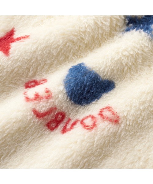 DOUBLE_B(ダブルビー)の「フリースマント(ポンチョ・キッズ・アイボリー・フリー(70-90cm))」の4枚目の写真