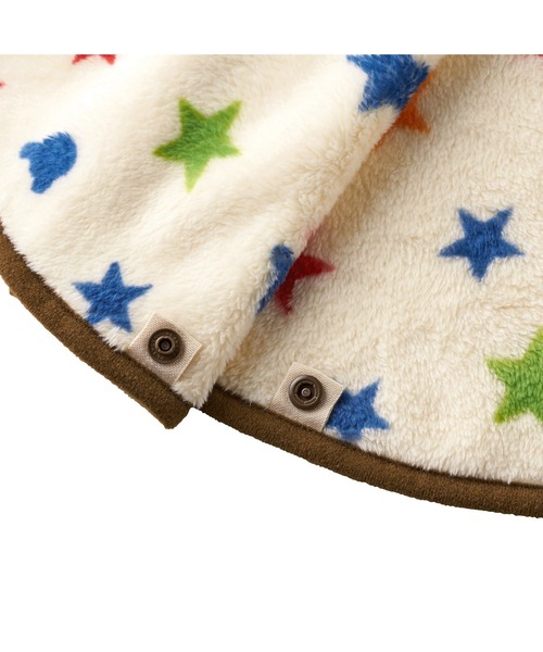 DOUBLE_B(ダブルビー)の「フリースマント(ポンチョ・キッズ・アイボリー・フリー(70-90cm))」の6枚目の写真