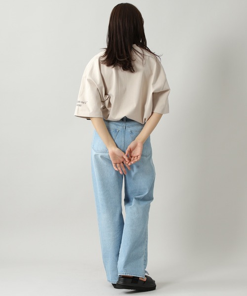 PBLIM（ページボーイリム）の「【PAGEBOYLIM】マーブルペイントT（Tシャツ/カットソー・レディース・ベージュ/オフホワイト・MEDIUM/LARGE）」の11枚目の写真