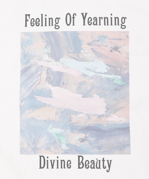 PBLIM（ページボーイリム）の「【PAGEBOYLIM】マーブルペイントT（Tシャツ/カットソー・レディース・ベージュ/オフホワイト・MEDIUM/LARGE）」の21枚目の写真