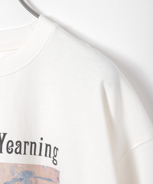 PBLIM（ページボーイリム）の「【PAGEBOYLIM】マーブルペイントT（Tシャツ/カットソー・レディース・ベージュ/オフホワイト・MEDIUM/LARGE）」の10枚目の写真