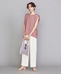 BEAUTY&YOUTH UNITED ARROWS | BY コットン天竺タックショルダーノースリーブカットソー(Tシャツ/カットソー)