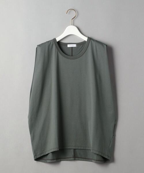 BEAUTY&YOUTH UNITED ARROWS(ビューティーアンドユースユナイテッドアローズ)の「BY コットン天竺タックショルダーノースリーブカットソー(Tシャツ/カットソー・レディース・ホワイト/ブラック/グレー/ピンク・FREE)」の15枚目の写真