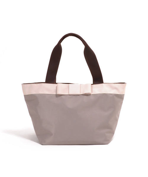 cache cache（カシュ カシュ）の「カシュカシュ cachecache / WEB限定ナイロンリボントートバッグS（トートバッグ・レディース・ブラック/グレー/アイボリー/ライトピンク・FREE）」の6枚目の写真
