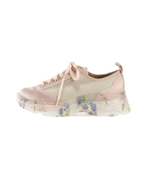 merry jenny(メリージェニー)の「floral sneaker(スニーカー・レディース・ブラック/アイボリー/ピンク・MEDIUM/LARGE)」の5枚目の写真