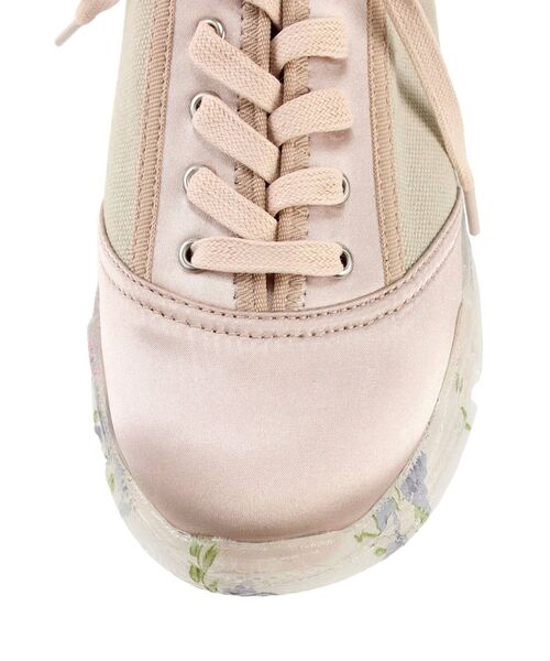 merry jenny(メリージェニー)の「floral sneaker(スニーカー・レディース・ブラック/アイボリー/ピンク・MEDIUM/LARGE)」の7枚目の写真