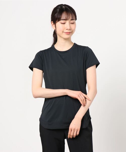 DESCENTE（デサント）の「デサント COOLIST ハンソデTシャツ（Tシャツ/カットソー・レディース・ピンク/ホワイト/ブラック・M/L/XL）」の3枚目の写真