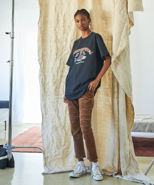 AlexanderLeeChang（アレキサンダーリーチャン）の「AlexanderLeeChang アレキサンダーリーチャン / CAPTAIN NYANCO T キャプテンニャンコプリントビッグシルエットTシャツ / AC012115（Tシャツ/カットソー・メンズ・アッシュグレー/スカイブルー/ブラック/オリーブ・2/4/3）」の13枚目の写真