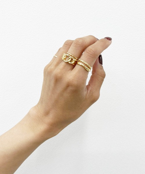 kutir（クティール）の「5セットデザインリング（リング・レディース・シルバー/ゴールド・FREE）」の9枚目の写真