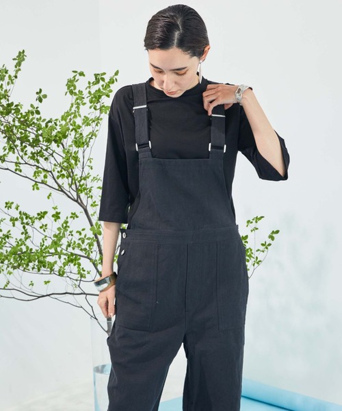 Doux archives(ドゥアルシーヴ)の「リネンオーバーオール(サロペット/オーバーオール・レディース・ブラック/ベージュ・FREE)」の10枚目の写真